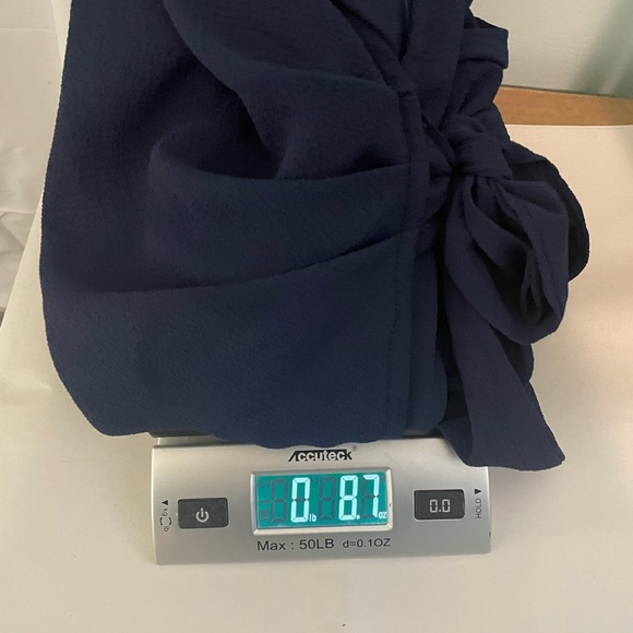 She + Sky Navy Blue Short Sleeve V Neck Romper‎ Sz L - Picture 11 of 11